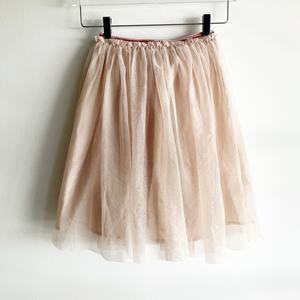 Harry Potter x H&M Girls Size 8-10 Sparkle Tulle Skirt Cream Beige Gold Layered